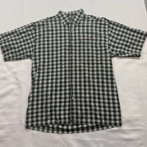 VTG Polo Ralph Lauren Men’s Shortsleeved Gingham Button Down Shirt sz: L